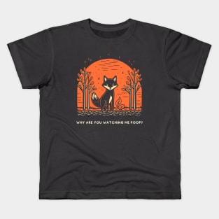 Pooping Fox Kids T-Shirt